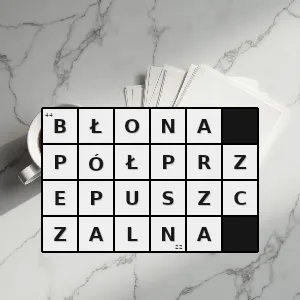 Hasło krzyżówkowe rodzaj membrany przepony która przepuszcza niektóre rodzaje cząsteczek a zatrzymuje inne - błona półprzepuszczalna – rozwiązanie, synonimy, podpowiedzi i definicje krzyżówkowe